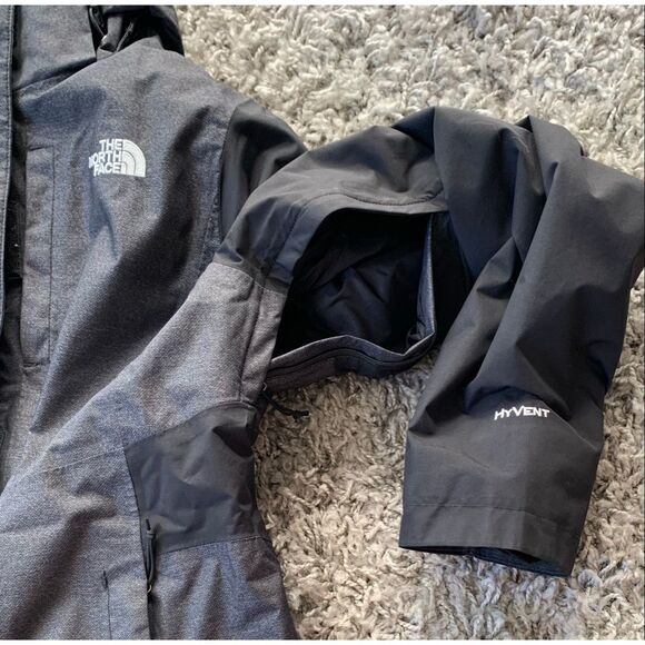 The North Face Inlux Insulated HYVENT black JACKET COAT sz M - Picture 6 of 9
